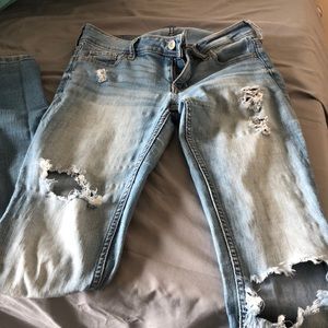 Hollister super skinny light wash jeans